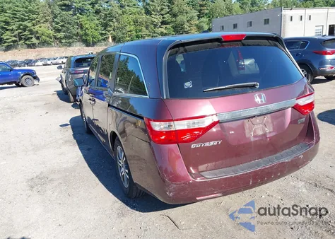 2011 Honda Odyssey Ex-L from USA, damaged, VIN 5FNRL5H63BB087644